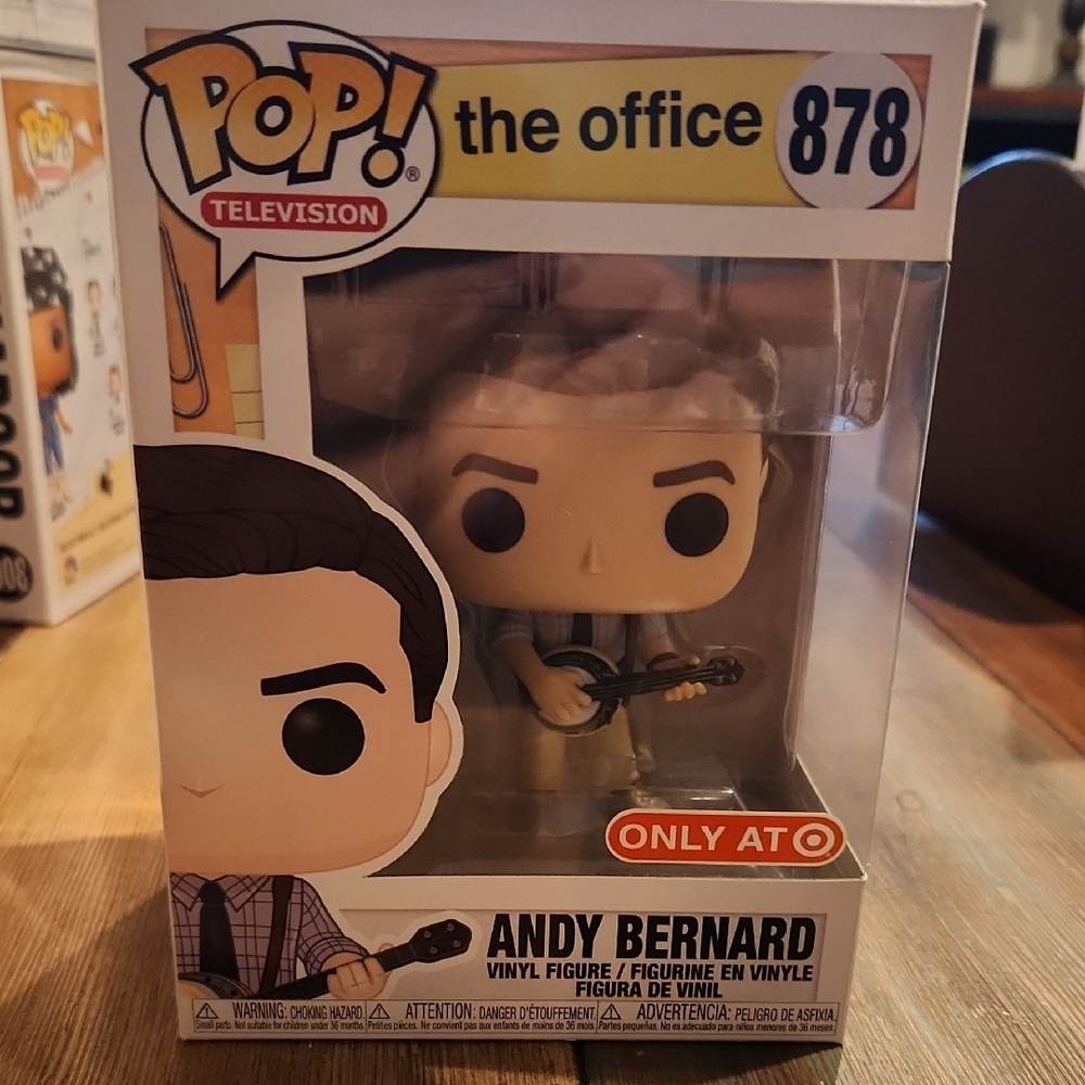 Funko Pop! The Office Andy Bernard Vinyl Figure - White, Blue